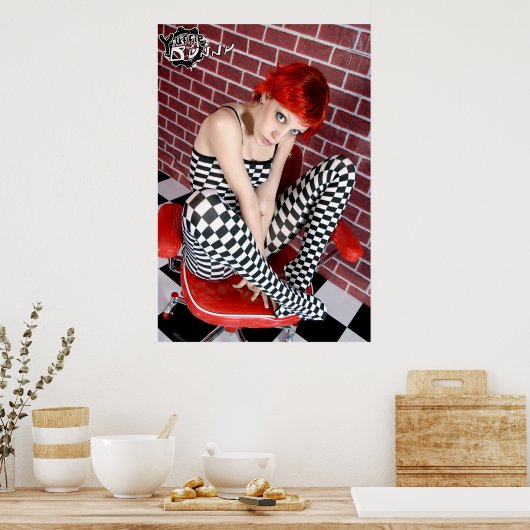 Affiche de la fille de la race (Cuisine)