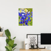 Affiche de la fleur sauvage Bluebonnet du Texas (Bureau à domicile)