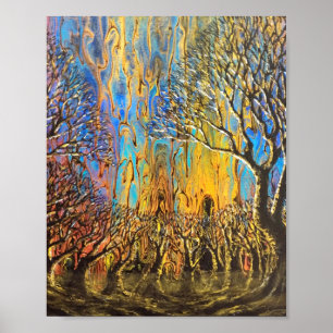 Affiche de la forêt mystique
