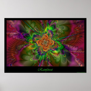 Affiche de la forêt tropicale