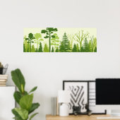 Affiche de la forêt verte (Bureau à domicile)