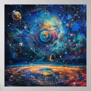 Affiche de la galaxie cosmique