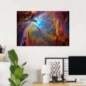 Affiche de la galaxie de l'espace de la nébuleuse (Bureau à domicile)