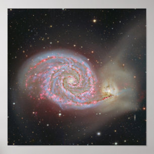 Affiche de la galaxie M51