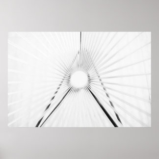 Affiche de la géométrie abstraite du tunnel de lum
