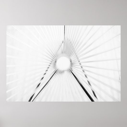 Affiche de la géométrie abstraite du tunnel de lum (Devant)