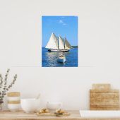 affiche de la goélette et du homard (Cuisine)