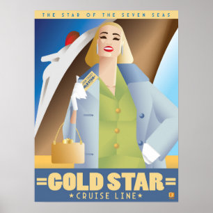 affiche de la Gold Star Cruise Line