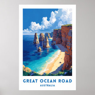 Affiche de la Grande Route Océanique d'Australie