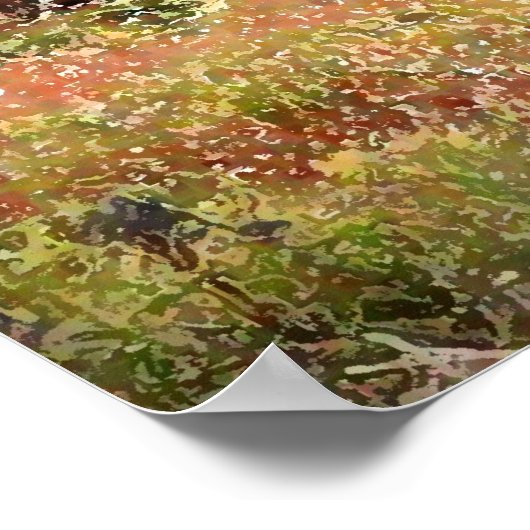 Affiche de la grange Adirondack (Coin)