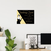 Affiche de la Great Gatsby 1920 Flapper Party (Bureau à domicile)