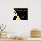 Affiche de la Great Gatsby 1920 Flapper Party (Cuisine)