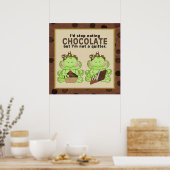 Affiche de la grenouille au chocolat (Cuisine)