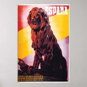 Affiche de la guerre civile espagnole L'Espagne es
