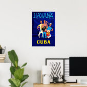 Affiche de La Havane, Cuba (Bureau à domicile)