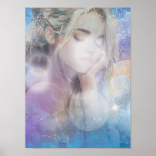 Affiche de la Jeune Fille Rêveuse