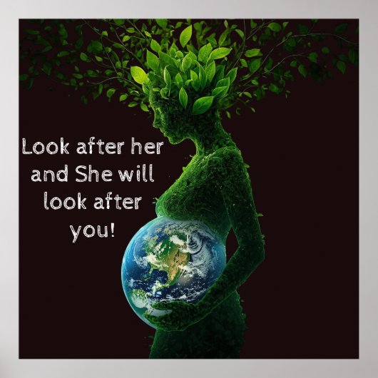 Affiche de la Journée de la Terre Mère Nature (Devant)