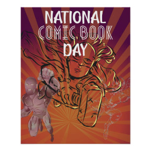 Affiche de la journée nationale de la bande dessin