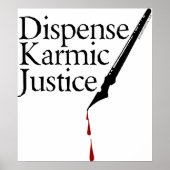 Affiche de la justice karmique (Devant)