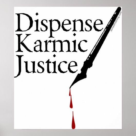 Affiche de la justice karmique (Devant)