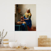 Affiche de La Laitière de Vermeer (Cuisine)