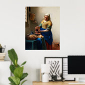 Affiche de La Laitière de Vermeer (Bureau à domicile)