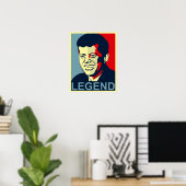 affiche de la légende du jfk (Bureau à domicile)
