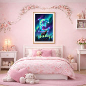 Affiche de la lettre E Aurore | Impression d'art d