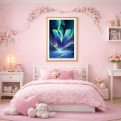 Affiche de la lettre V d'Aurora | Art des aurores 