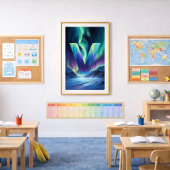 Affiche de la lettre V d'Aurora | Art des aurores 