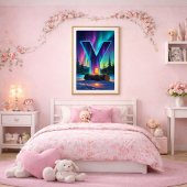 Affiche de la lettre Y d'Aurora | Art des aurores