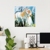 affiche de la licorne (Bureau à domicile)