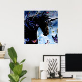 affiche de la licorne (Bureau à domicile)