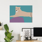 Affiche de la Lionne africaine (Bureau à domicile)