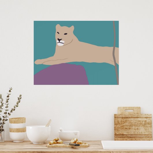 Affiche de la Lionne africaine (Cuisine)