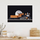 Affiche de la locomotive à vapeur (Cuisine)