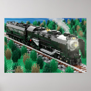 Affiche de la locomotive Northern 4-8-4 de Phoenix