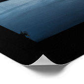 Affiche de la Lune Glowing sur le lac (Coin)