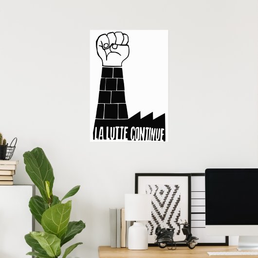 Affiche de la lutte (Bureau à domicile)