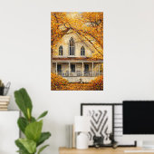 Affiche de la maison Carpenter de style gothique-f (Bureau à domicile)