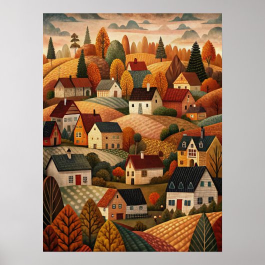 Affiche de la maison d'automne (Devant)