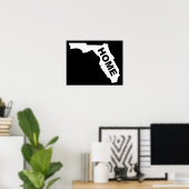 Affiche de la maison de Floride Panneau de l'État (Bureau à domicile)