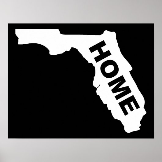 Affiche de la maison de Floride Panneau de l'État (Devant)