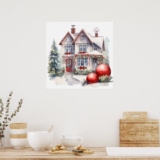 Affiche de la Maison de Noël (Cuisine)