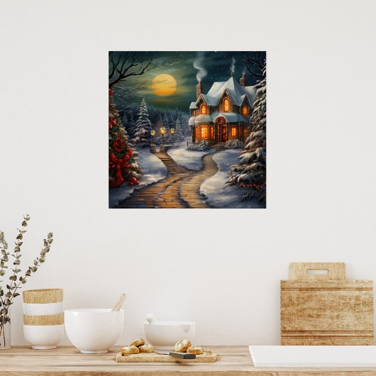 Affiche de la Maison de Noël (Cuisine)