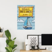 Affiche de la maison de papa de Driftwood Beach (Bureau à domicile)