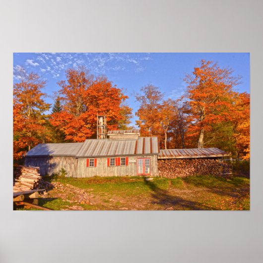Affiche de la Maison de Sucre du Vermont (Devant)