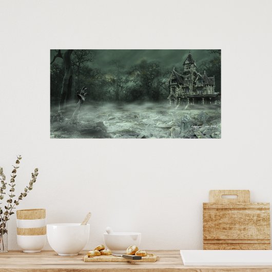 Affiche de la maison hantée (Cuisine)