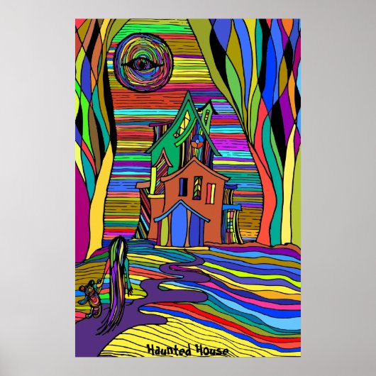 Affiche de la maison hantée (Devant)