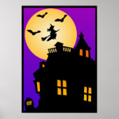 Affiche de la maison hantée d'Halloween (Devant)